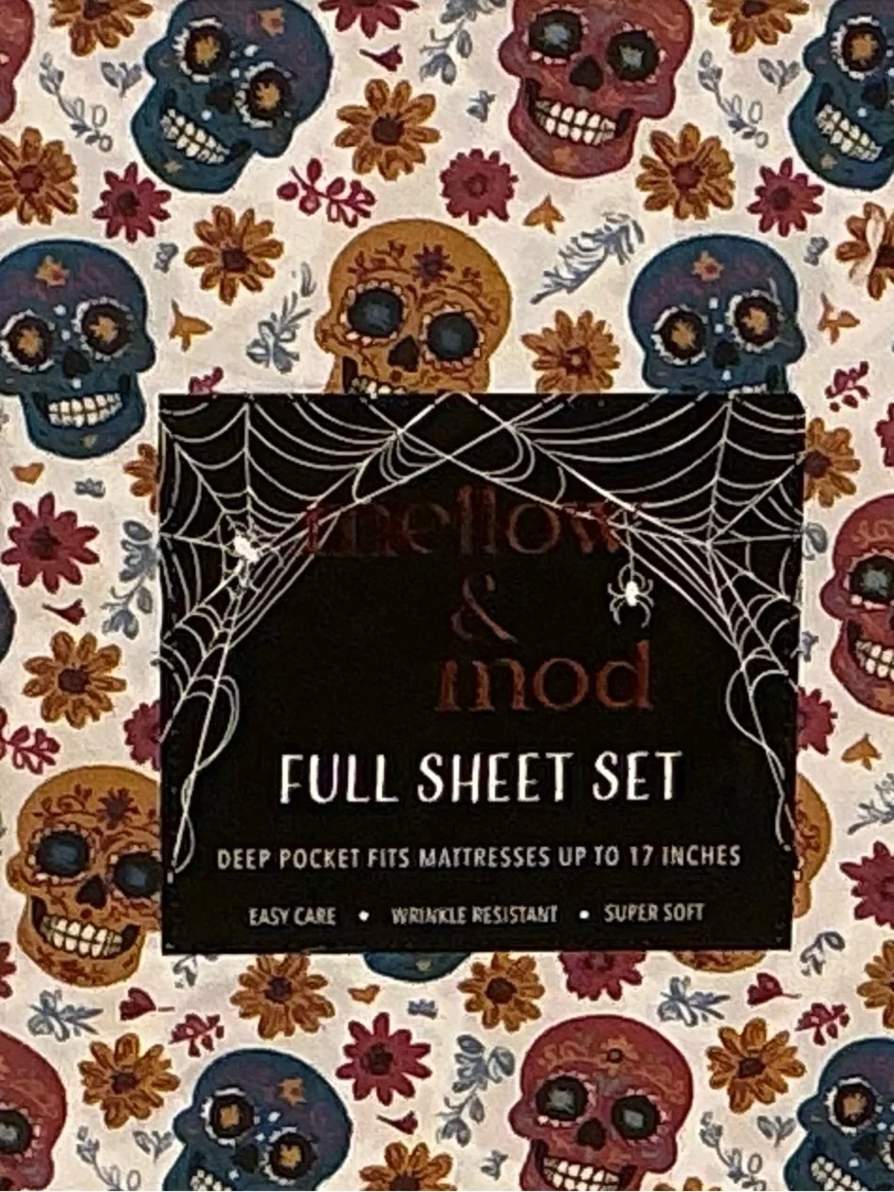 Mellow & Mod Halloween Sugar Skulls Full Sheet Set